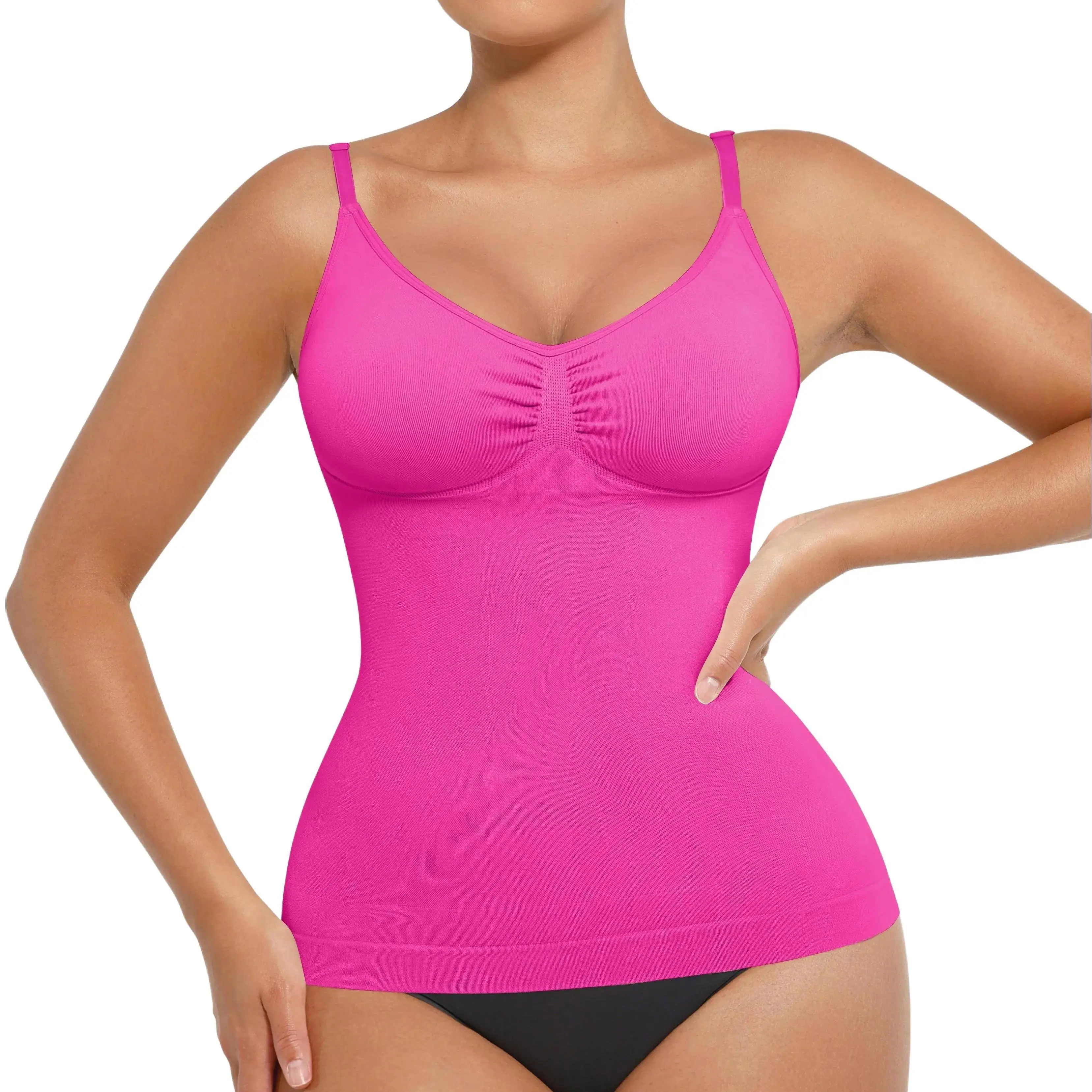 FeelinGirl Women's Shapewear Tank Top Seamless Camisole Bodysuit Comfort