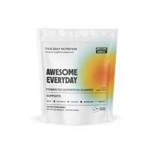 Awesome Everyday Adults 10 CT - Fermented Superfood Multivitamin Gummies With All 9 Essential Amino Acids, Prebiotics, Organic Fruits & Vegetables, Over 20 Vitamins and Minerals