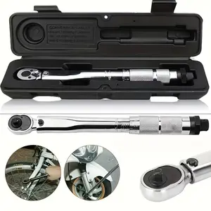 High Precision Click Torque Wrench - 3/8" & 1/2" Drive, Quick Release Reversible Ratchet Spanner, Hard Storage Case Included, Professional Tool for Car & Home Mechanical Repair, Ideal Mechanic Holiday Gift