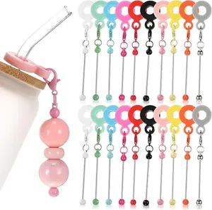 (1) Beaded Tumbler Straw Charm with Focal  (CHOOSE ON LIVE)