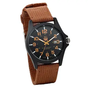 OIDEA Men's Tactical Military Watch, Analog Quartz 24 Hour Field Wristwatch with Nylon Band, Big Face Casual Watches for Men