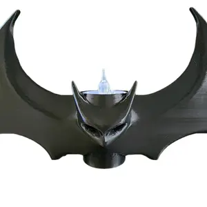 Bat Tealight Holder 3D Printed Intricate Design Adds Eerie Glow for Halloween Parties and Gothic Home Decor Gift