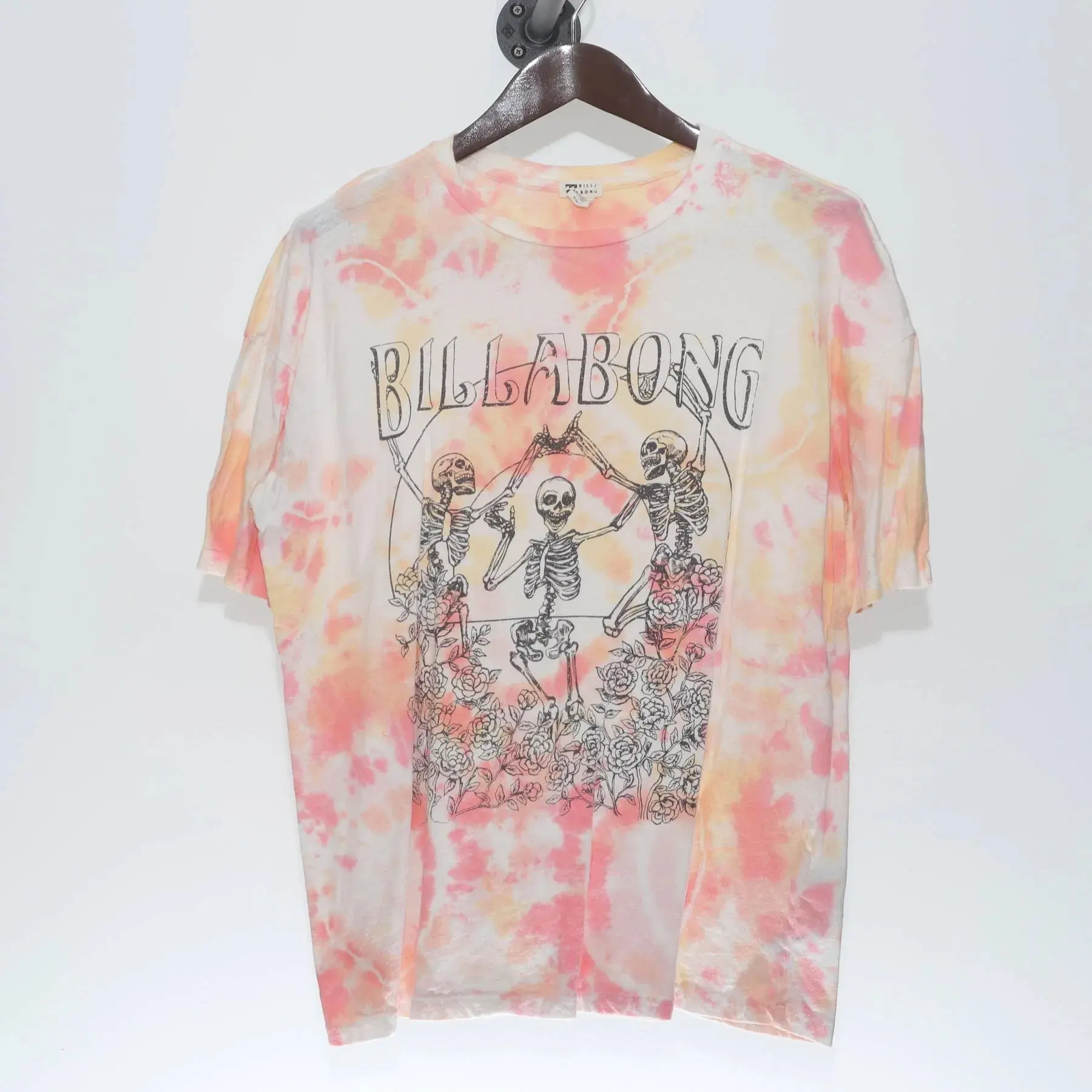 Vintage Y2K Billabong "Dancing Skeletons" T-Shirt - L