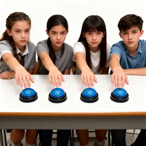 Essential Classroom Fun Items, Knowledge Quiz Puzzle Buzz Hand Ring Game, Tabletop Games, Requires Aa Aaa Batteries, No Battery Included