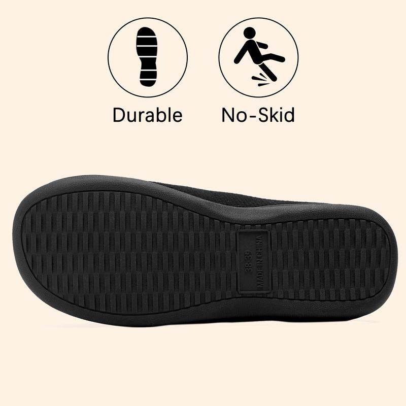 Unisex Gray & Blue Two-Tone Memory Foam Slippers with Durable Rubber Sole for Indoor & Outdoor Use Stylish Walking Footwear Comfortable House Slippers for Men & Women - Dance