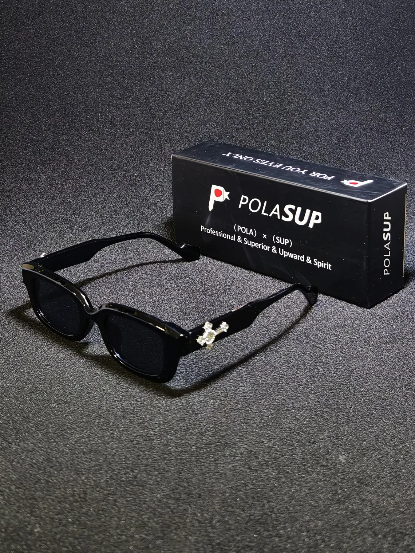 Men's Fashion Glasses with Rhinestone Cross Decoration, PC Anti-Explosion Lenses, Sporty Casual Streetwear Sunglasses, UV Protection, Rhinestone Decorated Sunglasses