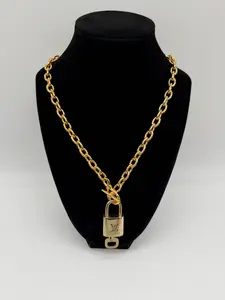 Pre-owned Louis Vuitton Brass Bag Accessories 311 Lock & Key Set