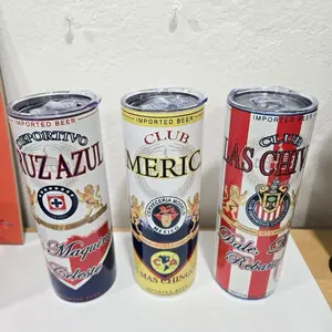 Mexican Soccer Club 20oz Skinny Tumblers - Perfect for Fans of Club America, Cruz Azul, and Las Chivas