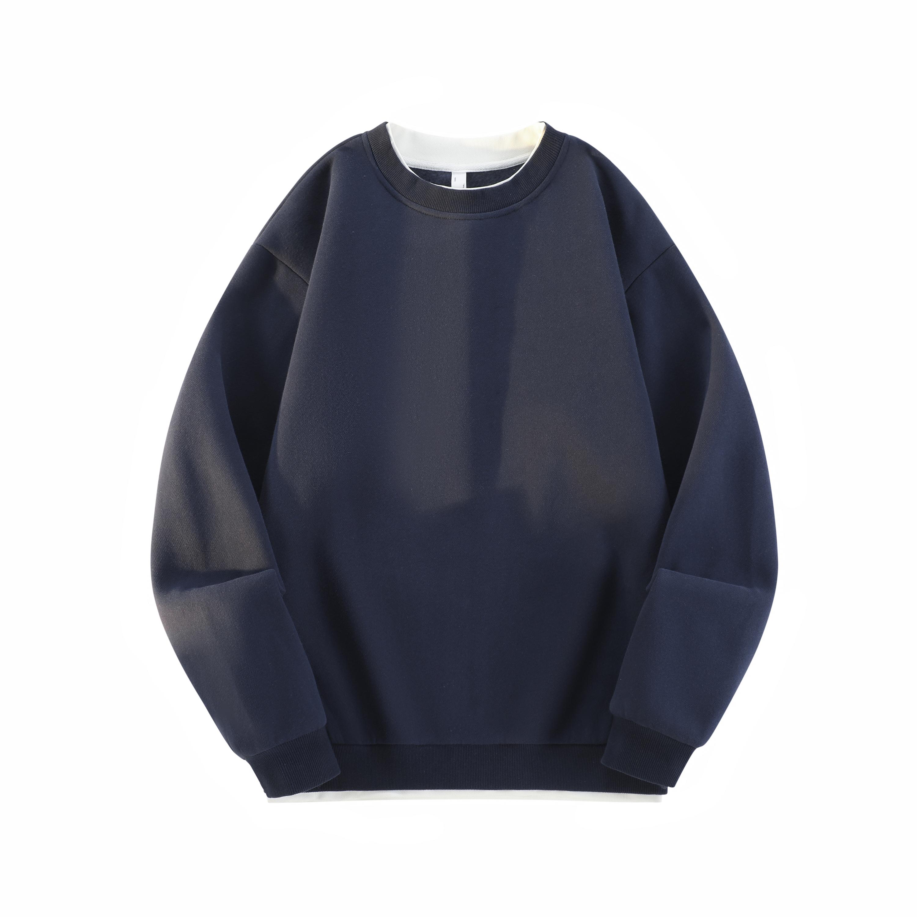 3-Pack Men’s Crew Neck Sweatshirts, Casual Long Sleeve Pullovers, Basic Solid Color Athletic Sweatshirts, Casual Basic Sweat Tops for Gym, Running, Outdoor, and Everyday Wear