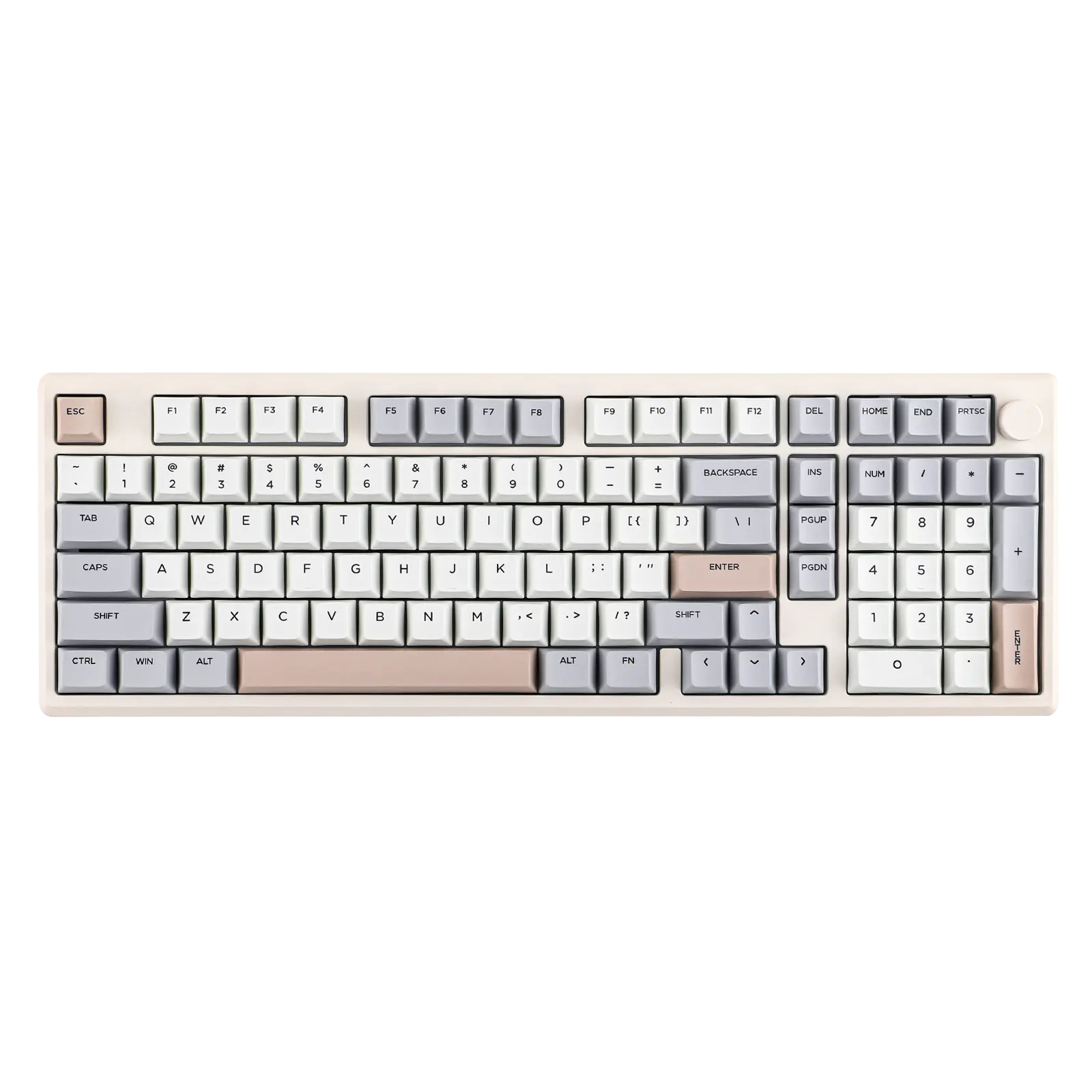 Epomaker Galaxy100 1800 ANSI Layout VIA Gaming Wireless Keyboard with Knob - Aluminum Gasket Creamy Keyboard with Cushioning Materials Tri-Mode USB-C/BT 5.0/2.4GHz South-Facing RGB Backlight desk accessories Hot-Swap Custom