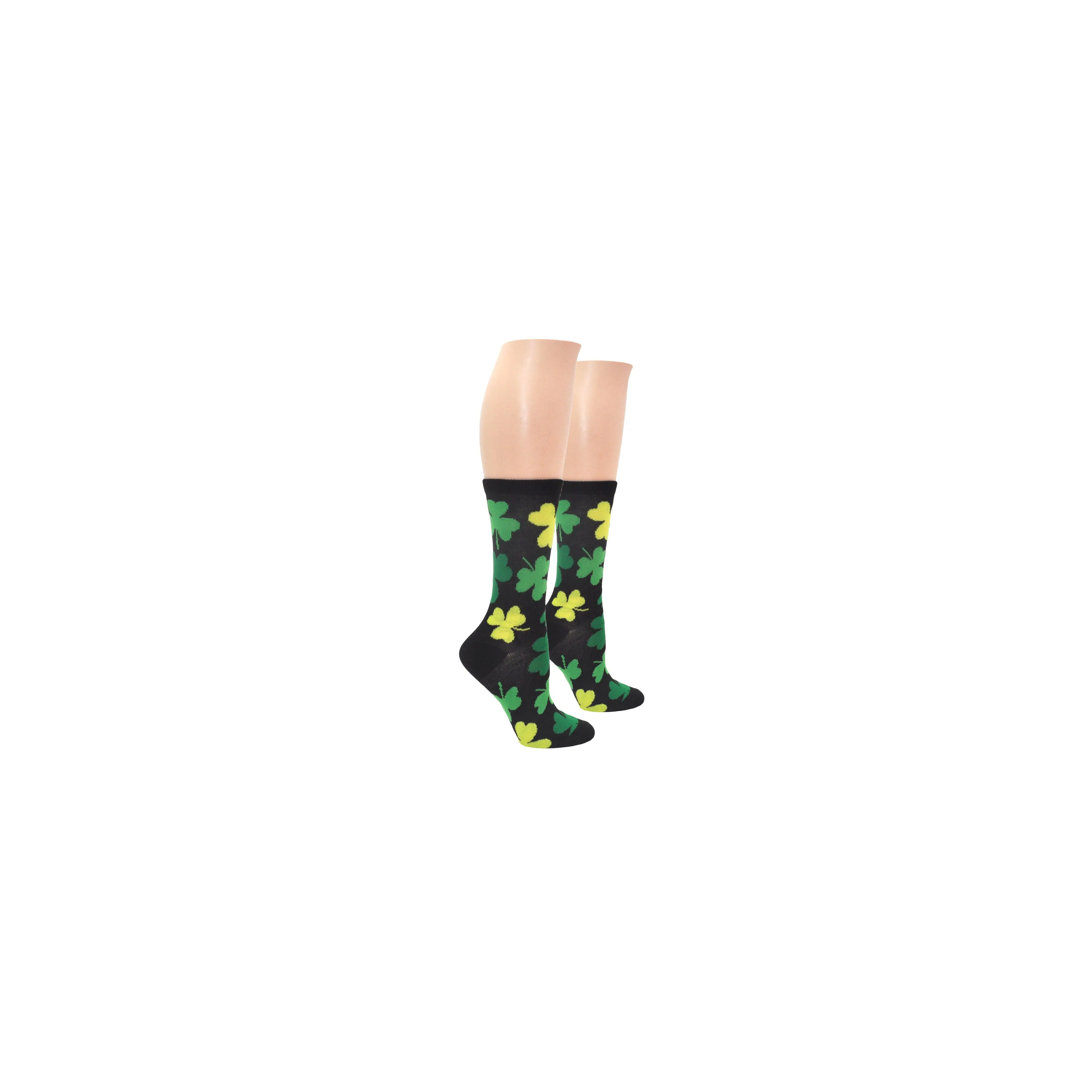 Everything Legwear St. Patrick's Day Large Clover Crew Sock