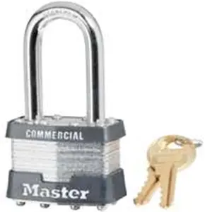 Master Lock 1KALF2126 1.75 4 Pin Tumbler Steel Padlock