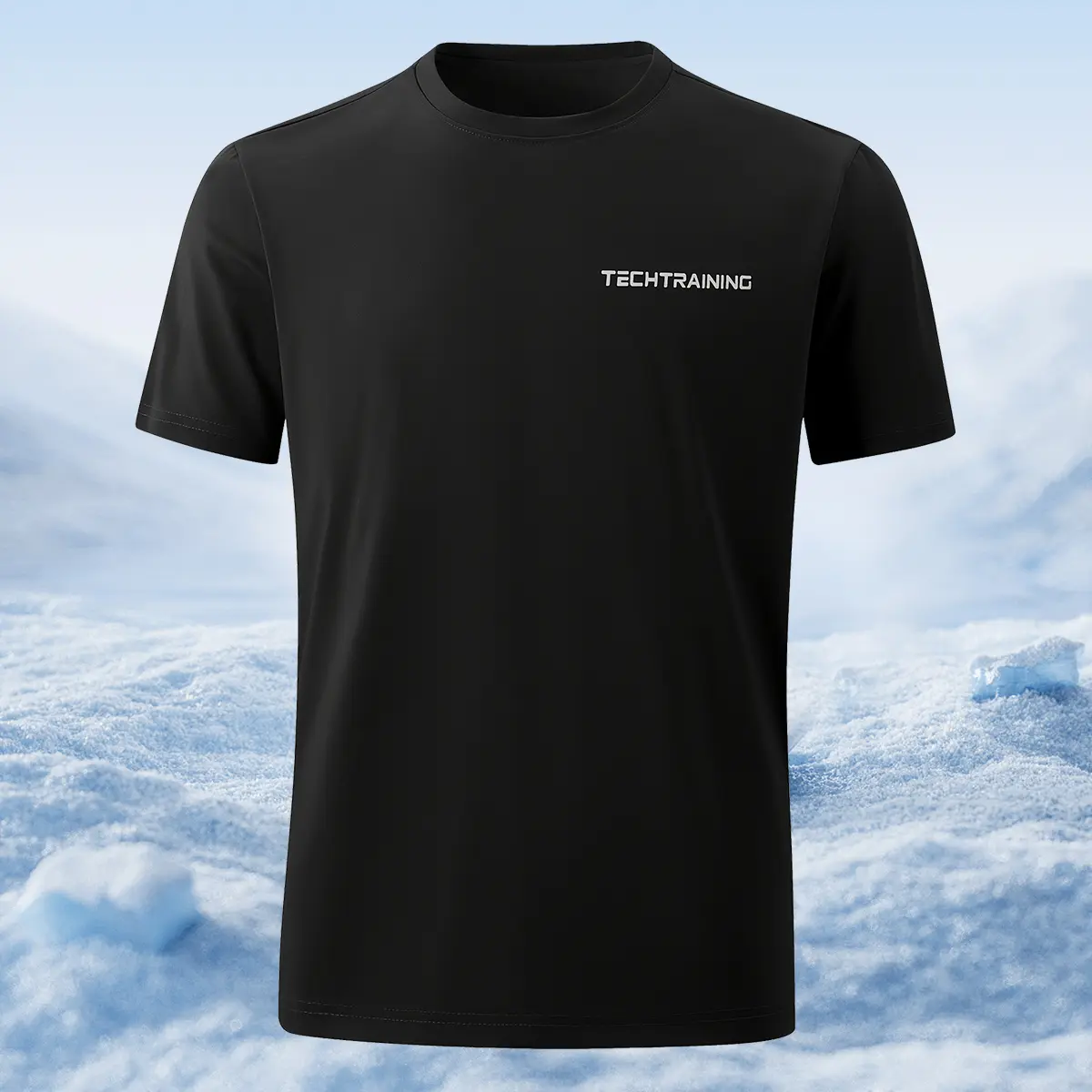 Men’s quick-dry T-shirt — breathable polyester fabric that wicks moisture, crew-neck athletic T-shirt suitable for the gym, running, and casual wear; also available as a pure cotton casual T-shirt.