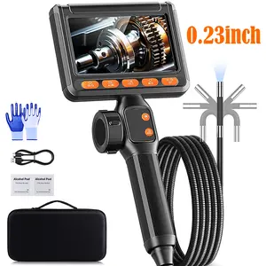 SHEKAR Industrial Endoscope Camera Borescope 360° Rotatable Two-Way, 3 Adjustable Lights, 1080P, 0.33in Articulated Snake Camera, 5.5FT Semi-Rigid Cable, 4.3in LCD Screen, Video Inspection for Automotive Mechanics #Summervibes fathersdaygi