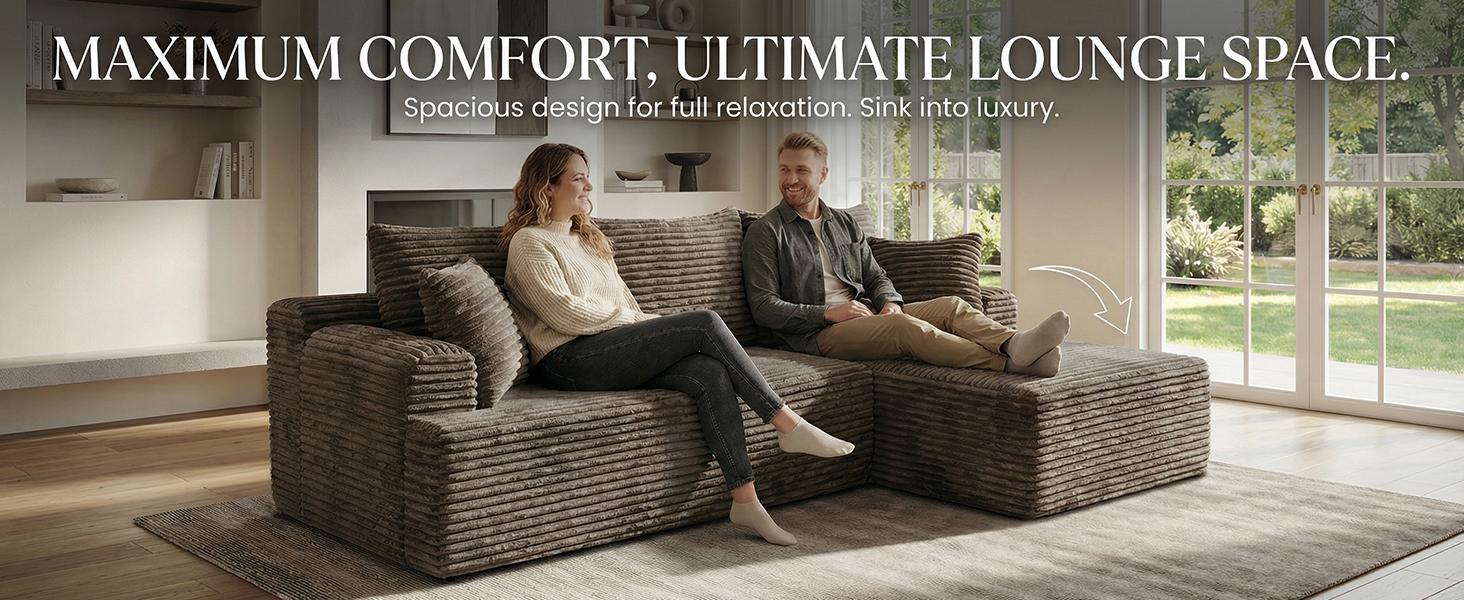 L-shaped living room sofa design featuring vacuum compression and all-foam construction; modular sofa with durable, comfortable upholstery; soft sofa cushion; no frame; sectional sofa suitable for the living room.
