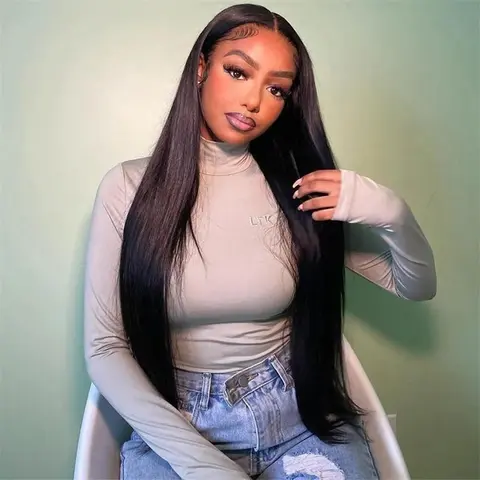 Hot Star Colorful HD Lace Front Human Hair Wigs Ginger Color 99J Burgundy Red Color P4/27 Highlight Color 27# Honey Blonde and Brown Color Straight 13x4 13x6 Transparent Lace Frontal Human Hair Wigs Pre Plucked HD Lace Wigs For Women