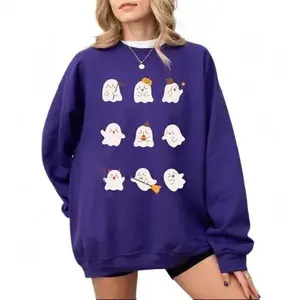 Dancing Ghosts Fall Sweatshirts Cute Peanuts for Spooky Halloween Fashion Sweater