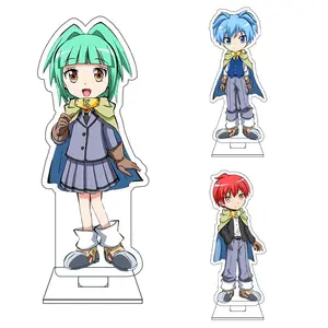 10CM Anime Assassination Classroom Cosplay Cute Acrylic Figure Stand Plate Korosensei Isogai Yuuma Akabane Karma Ornaments Gifts
