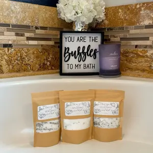 Mineral Bath Soak – Lavender Bergamot, Lavender Rosemary, Eucalyptus Spearmint