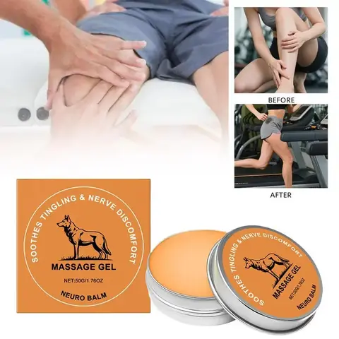 Natural Nerve Relief Balm - 50g Skin-Friendly Herbal Body Care Rub for Adults, Fast-Acting Natural Healthcare Wellness Treatment for Joint Health, Sore Muscles & Neck Tension