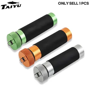 TAIYU 2 In 1 Fishing Tool Aluminum Alloy Rod Rubber Non-Slip Line Puller Knotting Hand and Line Protection Fishing Gear Fishing Accessories