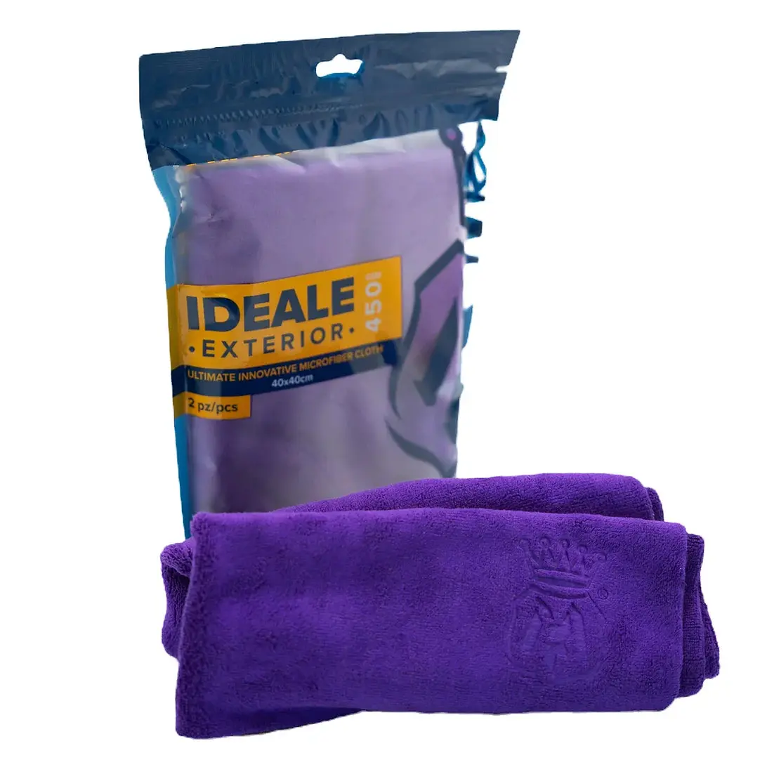 Labocosmetica IDEALE Exterior Microfiber Cloth | Laser-Cut Labo Weave 450 GSM | Rinseless, Waterless & Coating Removal | 2-Pack