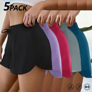 Women’s shorts — hiking/outdoor sports shorts; basic running gym lightweight quick-dry comfortable casual shorts; women’s jogger shorts; activewear shorts; women’s shorts; hiking apparel; sporty design; solid color; stretchy fabric; a comfortable fit; lif