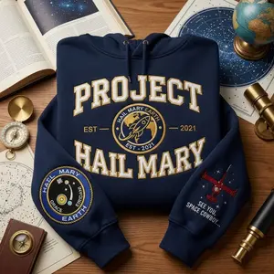 Embroidered Project Hail Mary Grace  Sweatshirt – Sci Fi Space Pullover, Amaze Amaze Amaze Sweater, Astronomy Fan Gift