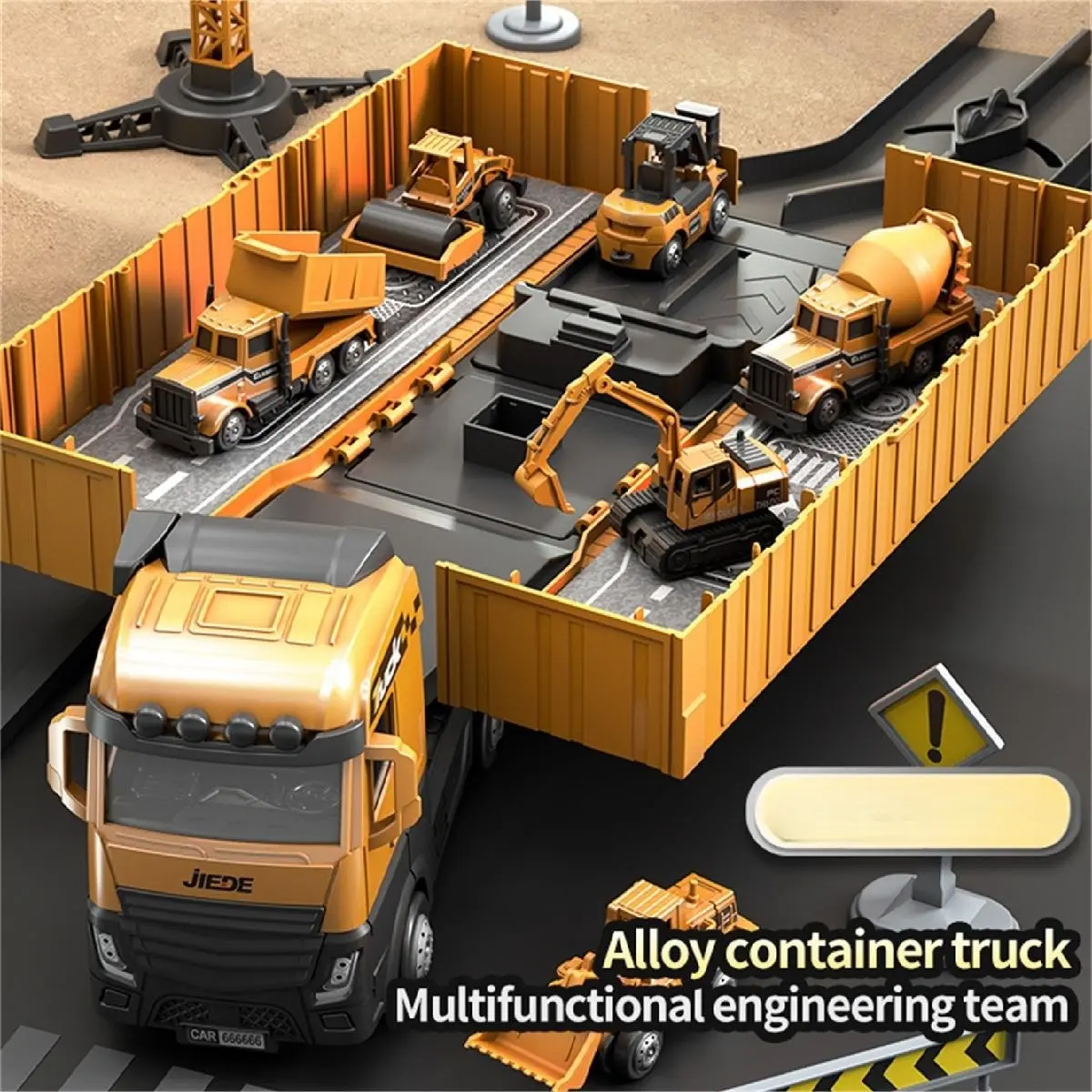 Large Container Truck Toy - Alloy Construction Vehicle - TikTok Shop