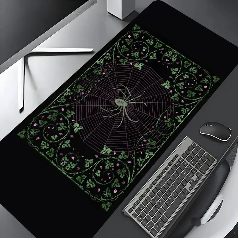 Spider Web Pattern Mouse Pad, Rectangle Gaming Mouse Pad, Non-Slip Rubber Pad, Desk Keyboard Mat for Home Office