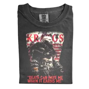 The Vintage Kratos Warrior Comfort Color Shirt, Death Can Have Me Quote Shirt, Game Fan Shirt, Gift for Men, Gift for Women, Crew Neck T-shirt, Trending T-shirt