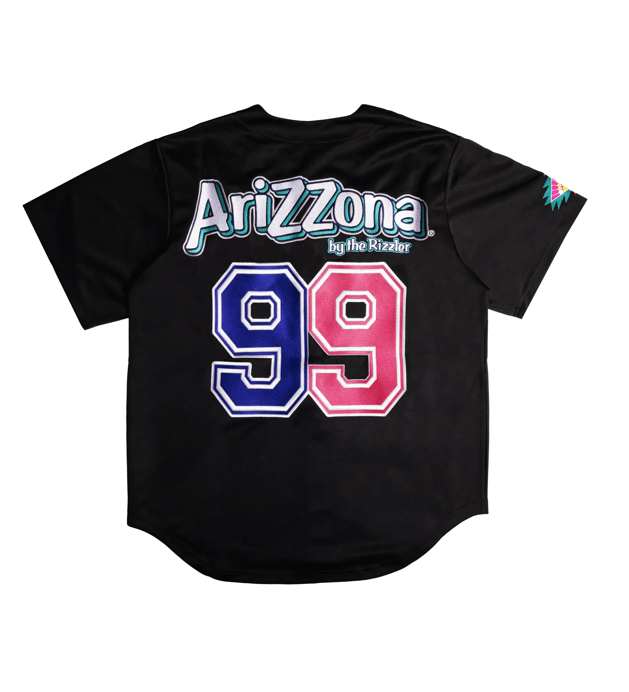 Black Embroidered Rizzler Berry Jersey