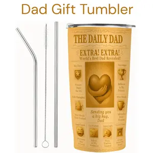 Dad Gift Tumbler 20oz, Vacuum Insulated Stainless Steel Coffee Travel Mug for Fathers Day Birthday Gift Father Day Gift