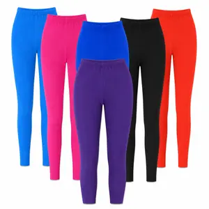 6 Pack Women’s Leggings, Assorted Colors, Lightweight Stretchy Full Length Leggings, One Size Fits Most, Soft Comfortable Everyday Wear