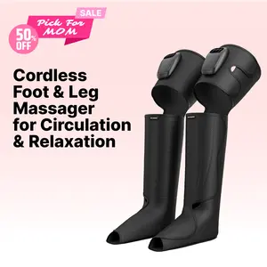 【FIT KING】Air Compression Cordless Foot and Leg Massager, Leg Massager, No External Hoses & Handheld Controller, Easy to Use for Travel, Mom, Dad, Athletes, mothersday gift summervibes