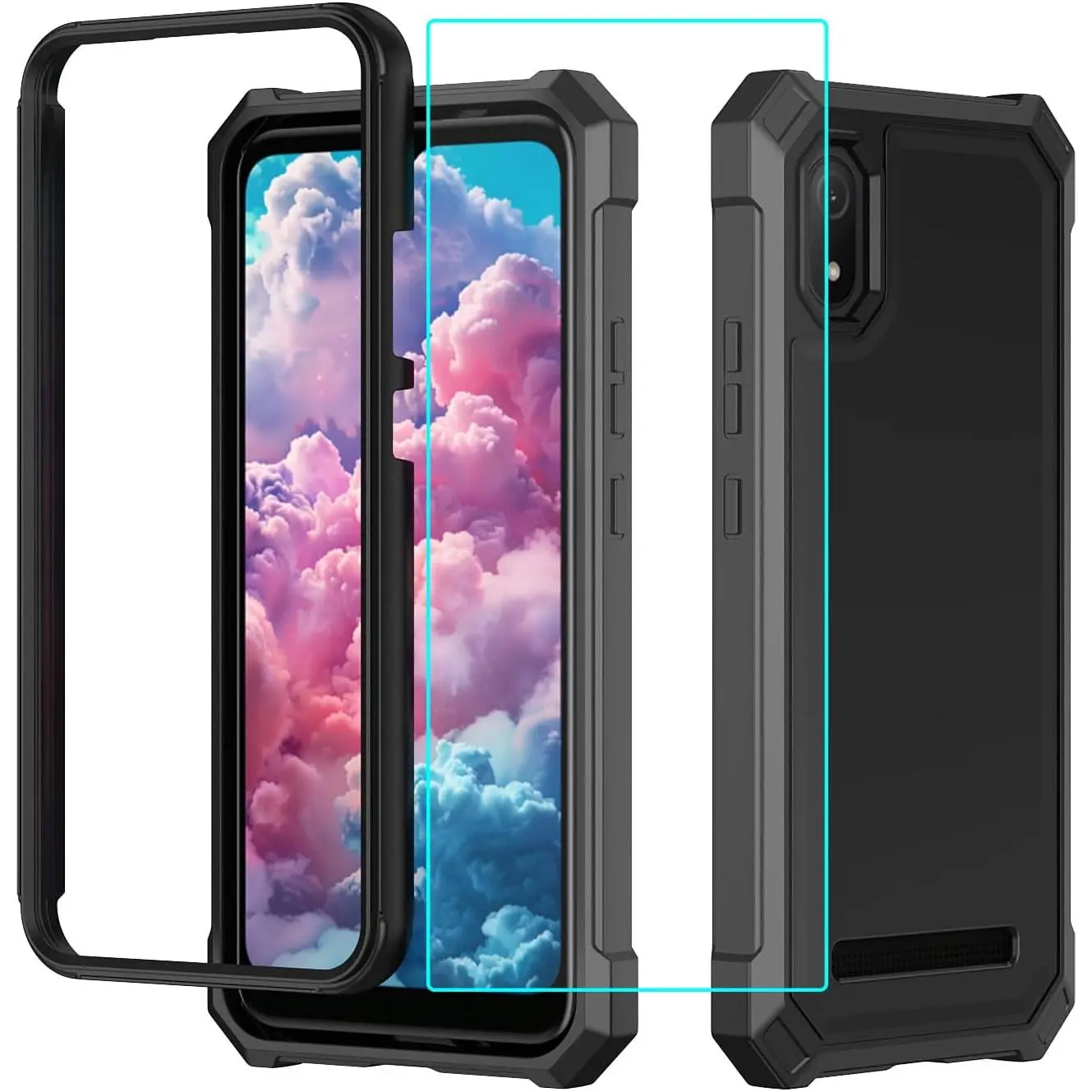 for Cloud Mobile Stratus C8 Case with Screen Protector,Full Protection Front PC Soft Bumper,Heavy Duty Protection Shockproof Phone Case for Cloud Mobile Stratus C8 Black - TikTok Shop for Cloud Mobile Stratus C8 Case with Screen Protector,Full Protection Front PC Soft Bumper,Heavy Duty Protection Shockproof Phone Case for Cloud Mobile Stratus C8 Black - TikTok Shop