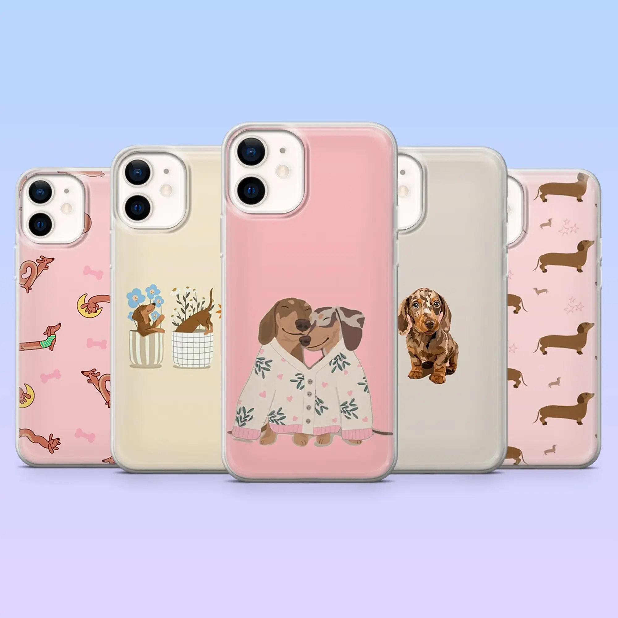 TOUGH PHONE CASE Cute Dachshund Phone Case Wiener Dog Animal Aesthetic Cover  for iPhone 17 Pro 16 15 14 Trendy Pet Lover Gift Durable Shock Absorption  Protection - TikTok Shop
