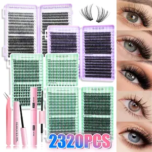 DIY eyelash extension kit, large capacity, multiple styles, professional and beginner-friendly, easy to use at home, complete set, Diy Eyelashes Kit