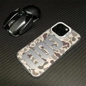 Camouflage style God Religion pattern Fashion TPU Laser Made Phone Case Suitable for iPhone 17 16 15 14 13 12 11 Samsung Galaxy S25 S24 S23 S22 Anti Drop Phone Case