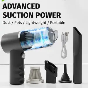 Portable Handheld Vacuum Cleaner, Rechargeable Car Vacuum Cleaner, Multifunctional Dust Cleaner, Household Cleaning Tool for Car, Office, Pet, Car Seat Cleaner, Car Cleaning Supplies, Interior Car Cleaner