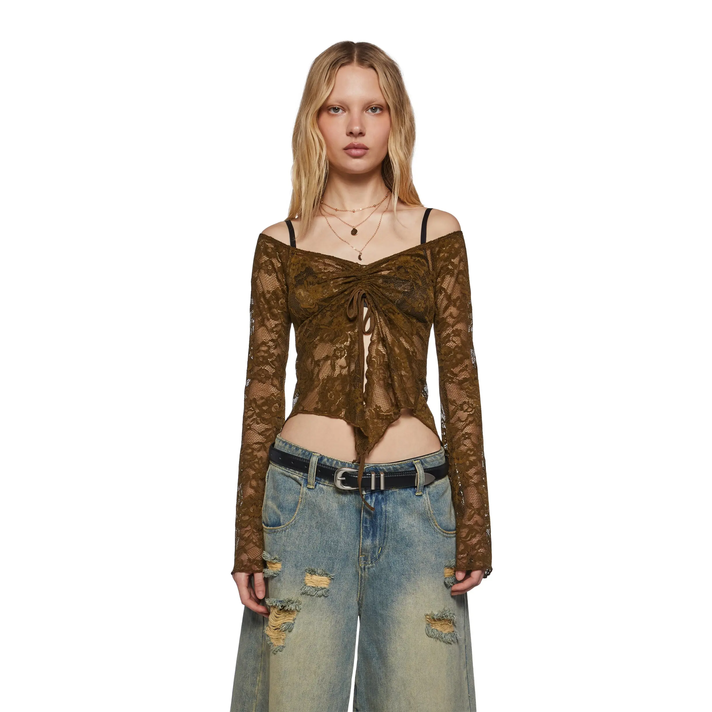 Call It Dreaming Long Sleeve Top - Olive