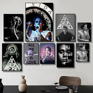Legendary Latin Rap New Singer Star C-Canserbero Poster HD self-adhesive fade-proof waterproof wrinkle-resistant poster stickers suitable for living room bedroom dormitory cafe bar background decoration wallpaper and gifts