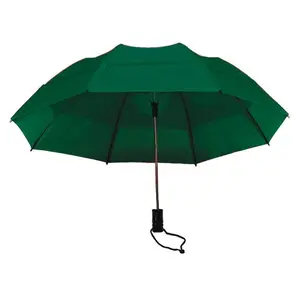 GustBuster 33143HU Metro Steel Auto Open-Auto Close Umbrella, Hunter Green - 43 in. Large Canopy Quick Open Umbrella, Auto-Close Umbrellas