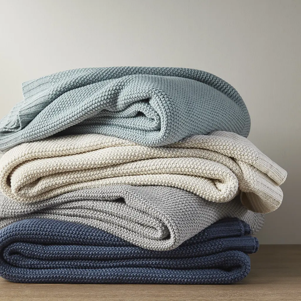 MAIN STREET ,Acrylic Blanket - Soft and Comfortable, Ideal for Home or Office Use, Bree Knit, Soft Blankets, Cozy Warm Blanket