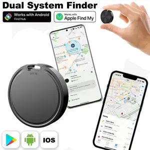 Smart GPS Tracker Bluetooth Item Finder for Android iOS, Works with Apple Find My Google Find Hub, Anti-Lost Tag for Keys Bag Luggage Wallet