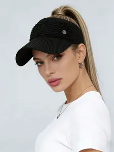 1pc Unisex Adjustable Sun Visor Hat, Casual Multifunctional Breathable Sun Protection Cap, Suitable For Daily Wear, Fashion & Versatile
