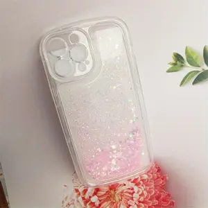 Glitter Sequins Phone Case, Anti-drop Cellphone Protective Case, Shockproof Mobile Phone Cover for iPhone 16 15 14 13 12 11 Plus Pro Max, Casing