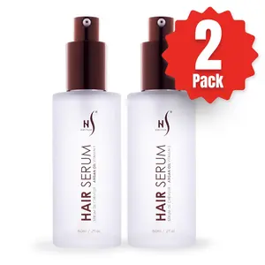 Herstyler Argan Oil Hair Serum  - Anti-Frizz Hair Serum for Frizzy and Damaged Hair - Lightweight Heat Protectant Serum for Hair Growth - Hair Oil Serum with Aloe Vera, Vitamin E & Argan Oil - Boosts Shine & Hydration - Haircare - 2 Fl Oz - 2 Pack