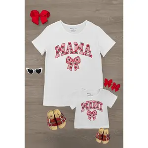 Mom & Me - "Mama & Mini" Strawberry Chenille Patch Top