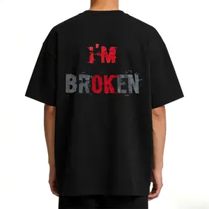 I'm Broken T-Shirt, I'm OK Sweatshirt, Edgy Aesthetic Hoodie, Mental Health Tee, Grunge Streetwear Top, Sad Boy Shirt, Emotional Graphic Tee